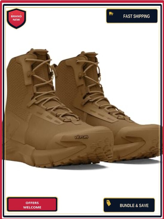 High Top Tactical Boots Men\'s Military Lace Up Breathable Vibram main image 4